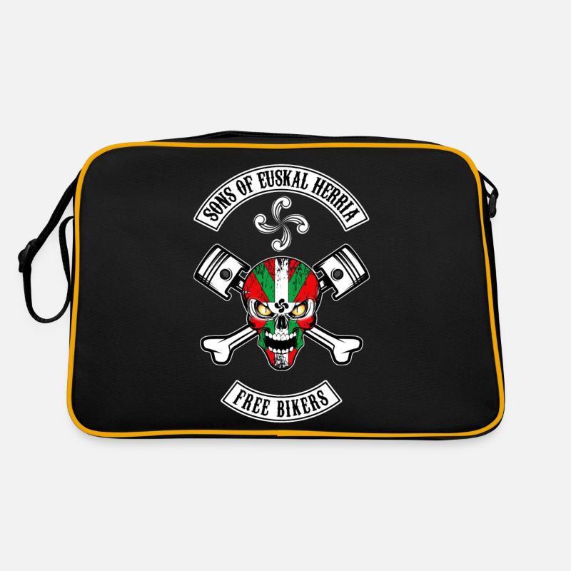 Basques Free Bikers - Sac Retro - noir/or