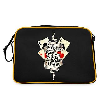 poker team design 8 - Retro Bag - black/gold - Back