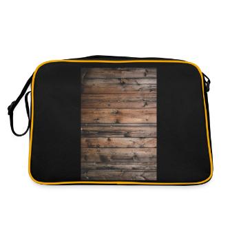 wood bois - Sac Retro - noir/or - Dos