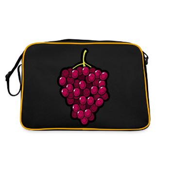 Smiley Grapes - Sac Retro - noir/or - Dos