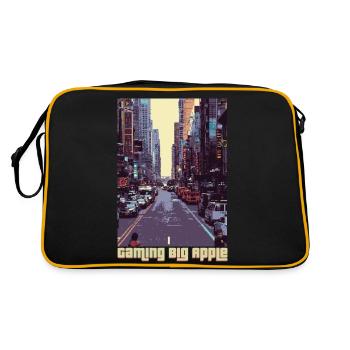 Jeu Big Apple - NYC Retro GTA Gamer Design - Sac Retro - noir/or - Dos
