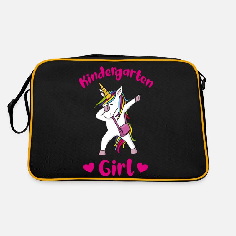 Kindergarten Girl Einhorn Retro Tasche