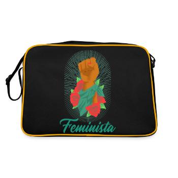 Féministe. Droits des femmes et égalité - Sac Retro - noir/or - Dos