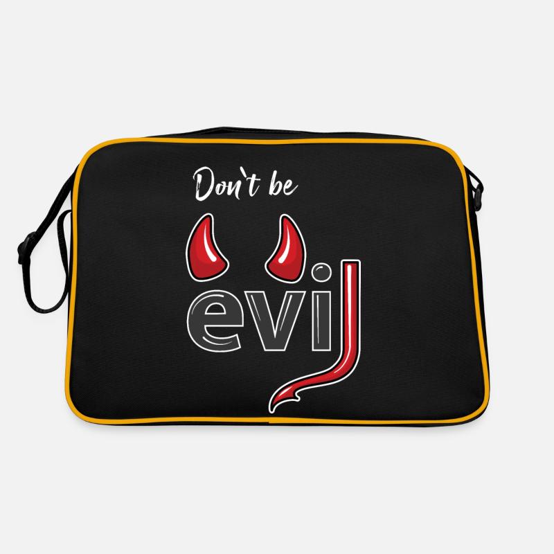 Don't be evil - Devil's Horns Retro Bag