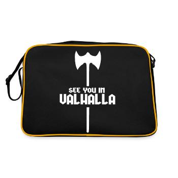 see you in Valhalla - Retro Bag - black/gold - Back