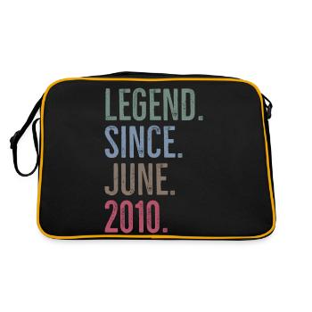 Legend Since June 2010 - Retro Bag - black/gold - Back