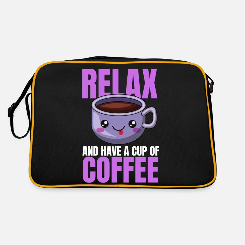 Conception de café de relaxation Sac Retro