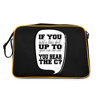 health informatics specialist shirts gift - Retro Bag - black/gold - Back