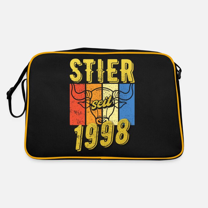 Stier 1998 Geburtstag Sternzeichen Geschenkidee Retro Tasche