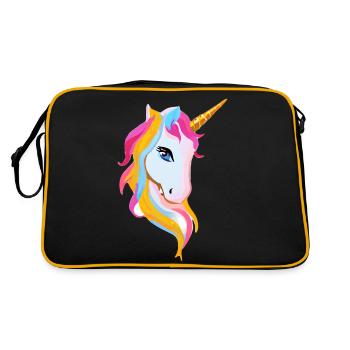 Licorne Animal mythique Licorne Fille Licorne - Sac Retro - noir/or - Dos