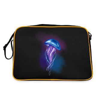 Méduse Méduse Aquarelle Cadeau d’art - Sac Retro - noir/or - Dos