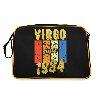 Virgo 1984 Zodiac Birthday Gift - Retro Bag - black/gold - Back