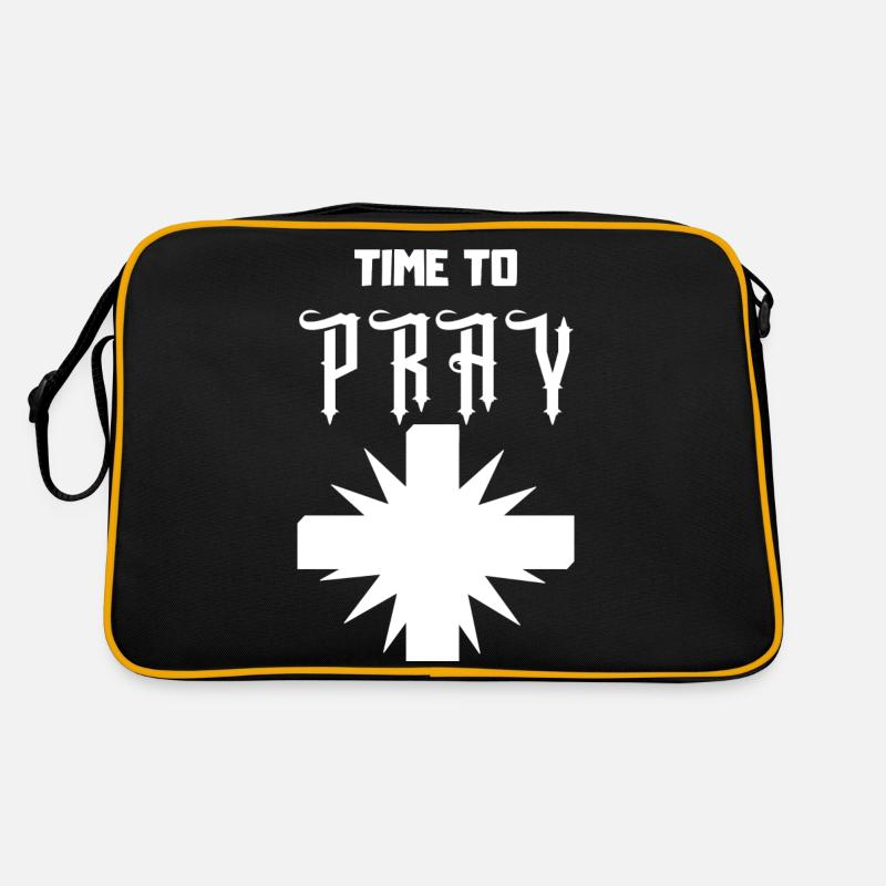 Il est temps de prier blanc Sac Retro
