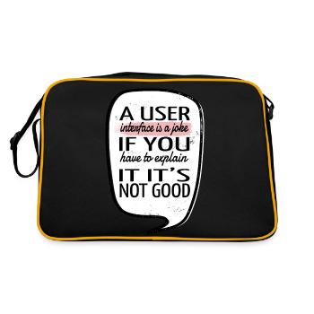 Geek Birthday Gift Idea Citation Drôle Crypter - Sac Retro - noir/or - Dos