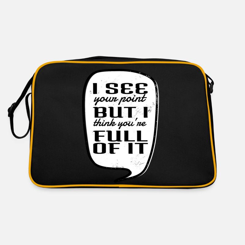 Drôle de citations de charpentier Déclaration Hearbeat Sac Retro