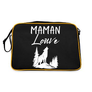 Maman Louve 5 - Sac Retro - noir/or - Dos