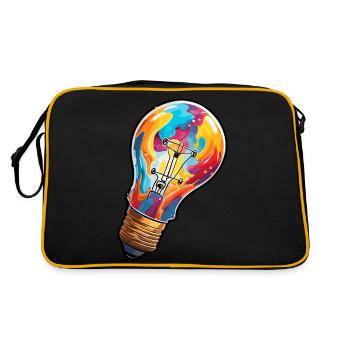 Ampoule / Ampoule / Luminosité / Lumière - Sac Retro - noir/or - Dos