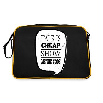 present coding software development - Retro Bag - black/gold - Back