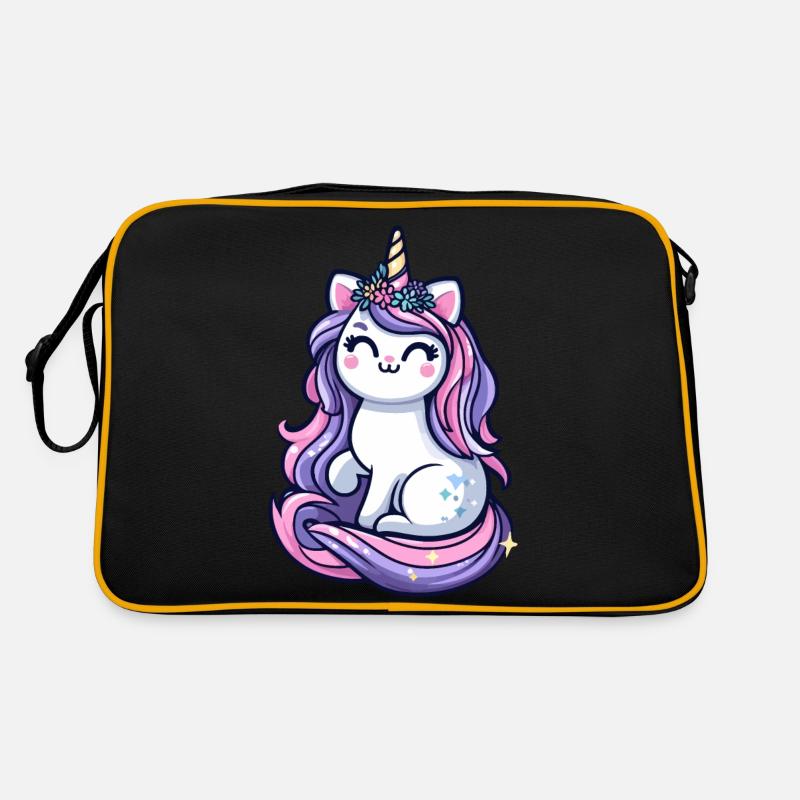 Cute Unicorn Cat Retro Bag