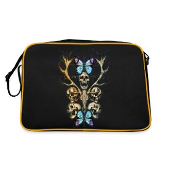 Bois de crâne 4 - Sac Retro - noir/or - Dos