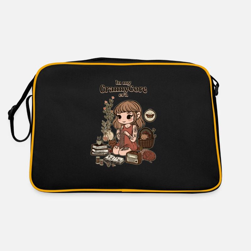 L’ère GrannyCore - Sac Retro - noir/or
