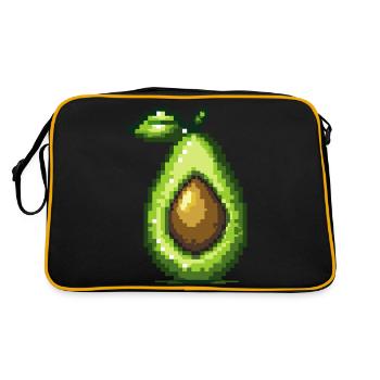 Icône de pixel Avokado - Sac Retro - noir/or - Dos