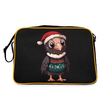 Harpy Bird Christmas - Retro Bag - black/gold - Back