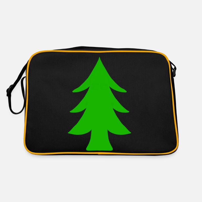Fir tree - Retro Bag - black/gold