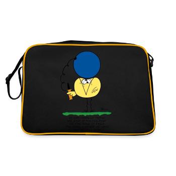 En essayant continuellement... (version anglaise) - Sac Retro - noir/or - Dos