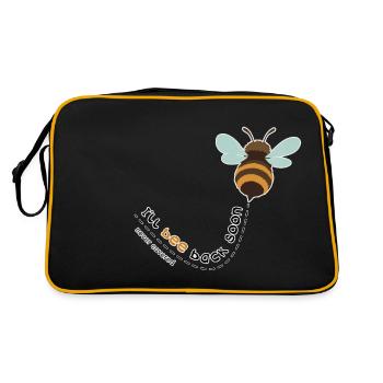 Je reviendrai bientôt - Sac Retro - noir/or - Dos