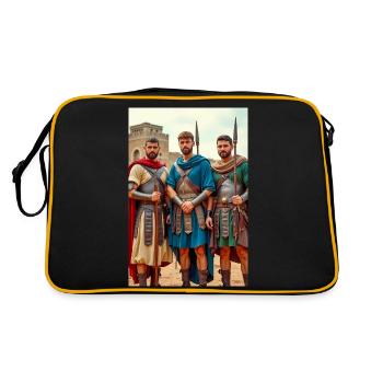 L’Auxilia se lève, les vents slaves se faufilent dans le c de Rome - Sac Retro - noir/or - Dos