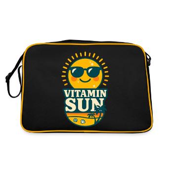 Vitamin Sun - Beach - Vitamin Sun 3D Kawaii - Retro Bag - black/gold - Back
