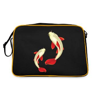 Kois - Retro Tasche - Schwarz/Gold - Hinten