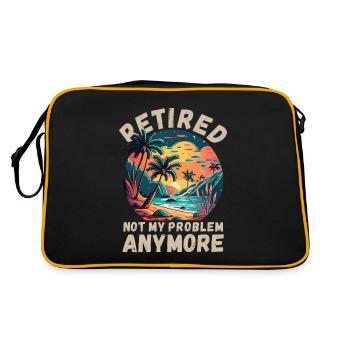 Les retraités, ce n’est plus mon problème - Sac Retro - noir/or - Dos