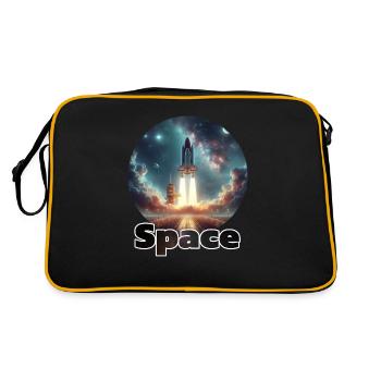 My Design - Retro Tasche - Schwarz/Gold - Hinten