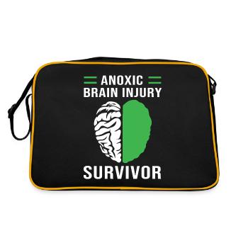 Brain injury stroke - Retro Bag - black/gold - Back