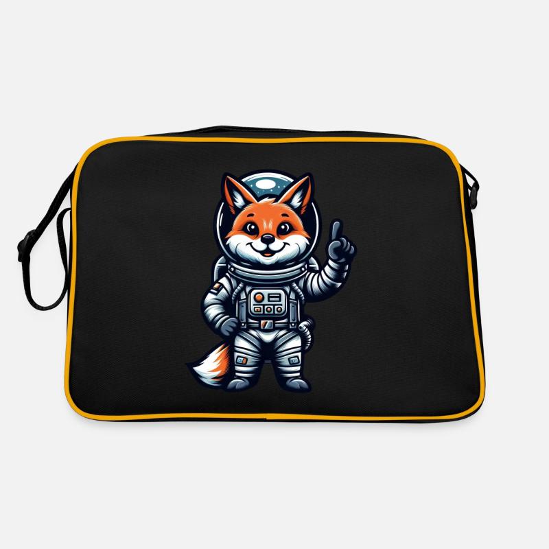 Astronaut Fox Space Cosmonaut Universe Retro Bag