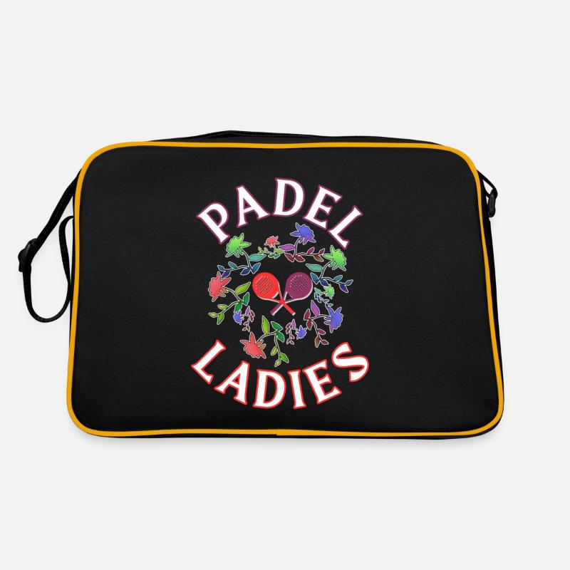 Padel Tennismädchen Retro Tasche
