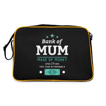 Banque de Maman - Sac Retro - noir/or - Dos