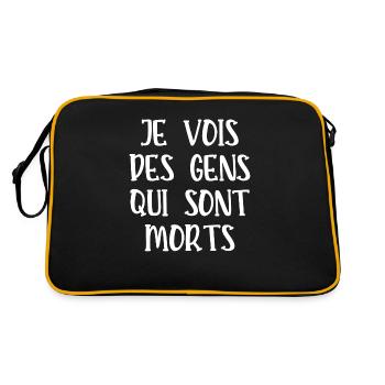 je vois des gens qui sont morts - Sac Retro - noir/or - Dos