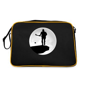 hockey field hockey hockey players warmup hockey zone - Retro Bag - black/gold - Back