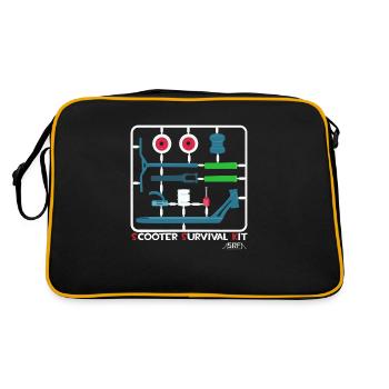 Kit de survie trottinette - Sac Retro - noir/or - Dos