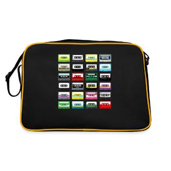 K7 Artichok vintage - Retro Bag - black/gold - Back