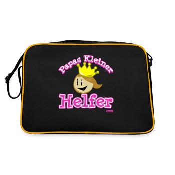 Dad's Little Helper HARIZ Kitchen Kids Gift - Retro Bag - black/gold - Back