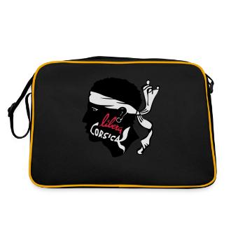 CORSE - CORSICA LIBRA - Sac Retro - noir/or - Dos
