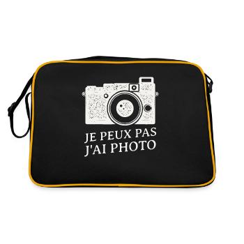 Je peux pas j'ai photo - Vintage photo - Sac Retro - noir/or - Dos