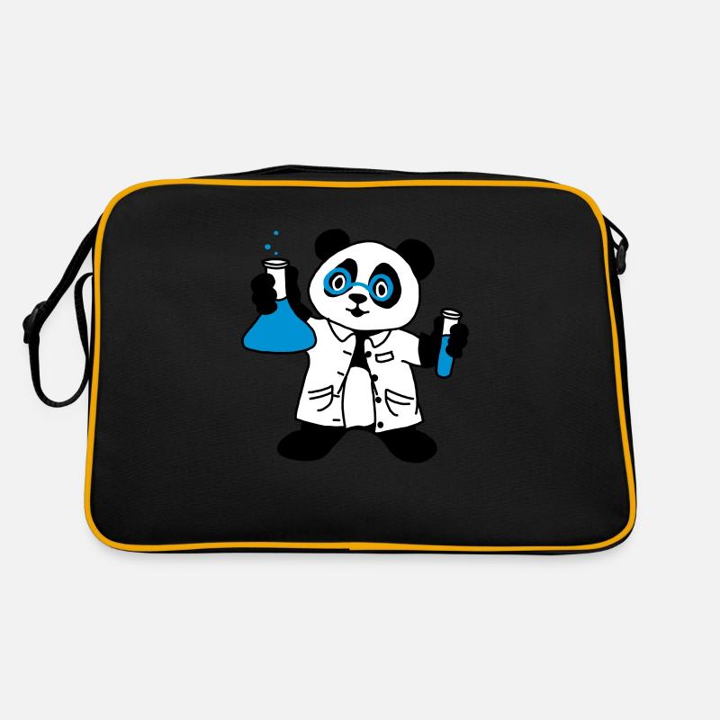 Panda scientist Retro Bag