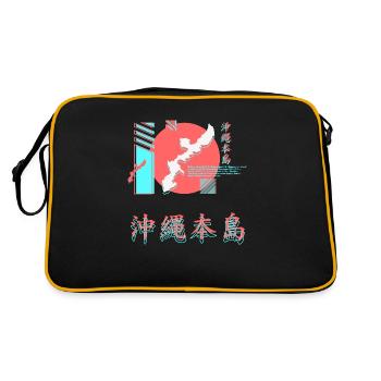 Vêtements de rue Okinawa - Sac Retro - noir/or - Dos