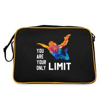 Skydive parachutiste Skydiver Chute libre - Sac Retro - noir/or - Dos
