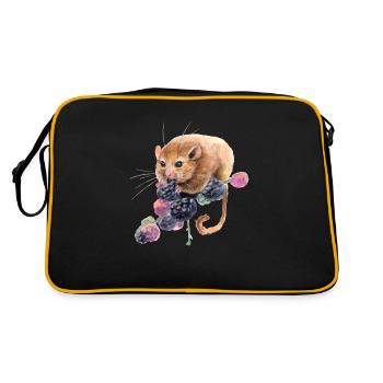 Hazel dormouse - Retro Bag - black/gold - Back